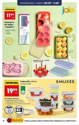 Biedronka - gazetka promocyjna Hity i inspiracje, od 20.07 od poniedziałku 20.07 do środy 05.08 - strona 14