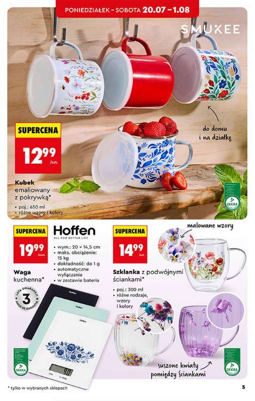Biedronka - gazetka promocyjna Hity i inspiracje, od 20.07 od poniedziałku 20.07 do środy 05.08 - strona 5