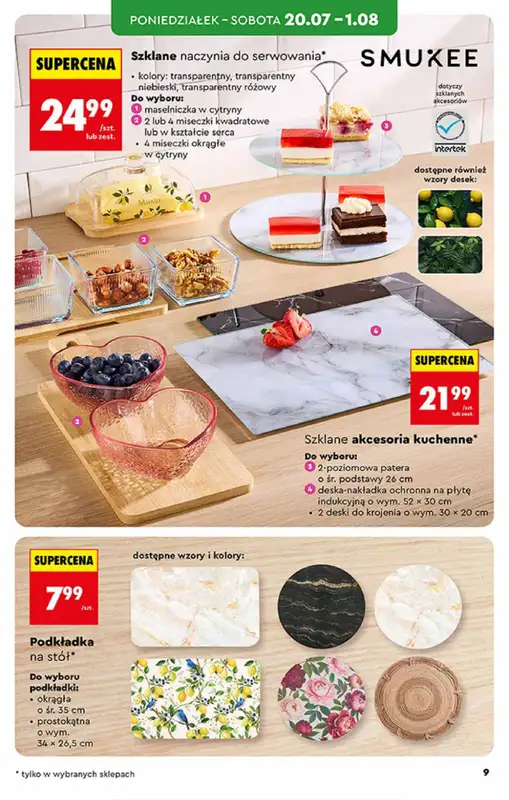 Biedronka - gazetka promocyjna Hity i inspiracje, od 20.07 od poniedziałku 20.07 do środy 05.08 - strona 9