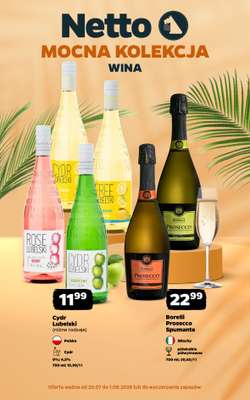 Netto - gazetka promocyjna Mocna Kolekcja - Wina  do soboty 01.08