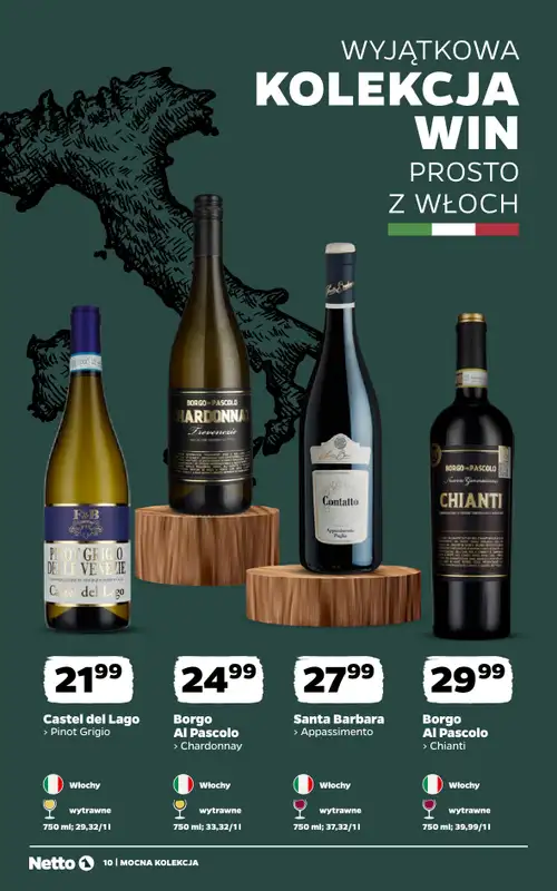 Netto - gazetka promocyjna Mocna Kolekcja - Wina  do soboty 01.08 - strona 10
