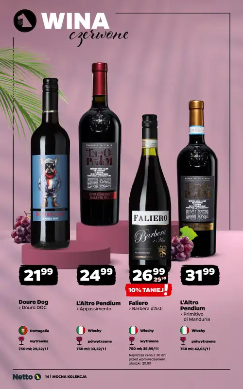 Netto - gazetka promocyjna Mocna Kolekcja - Wina  do soboty 01.08 - strona 14