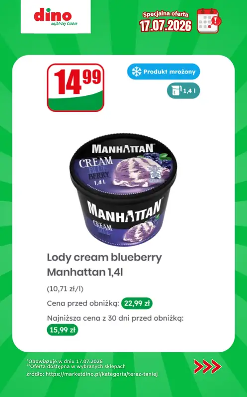 Dino - gazetka promocyjna Specjalna oferta na 17.07.2026 - promocje spoza gazetki od piątku 17.07 do piątku 17.07 - strona 7