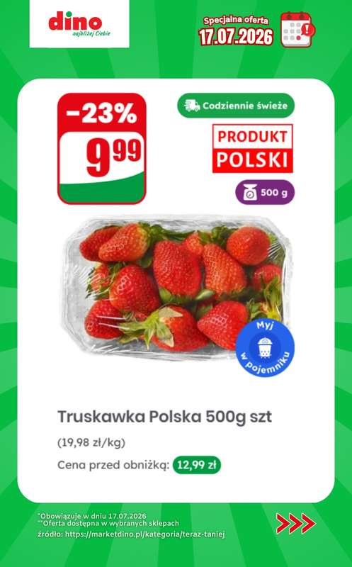 Dino - gazetka promocyjna Specjalna oferta na 17.07.2026 - promocje spoza gazetki od piątku 17.07 do piątku 17.07 - strona 2