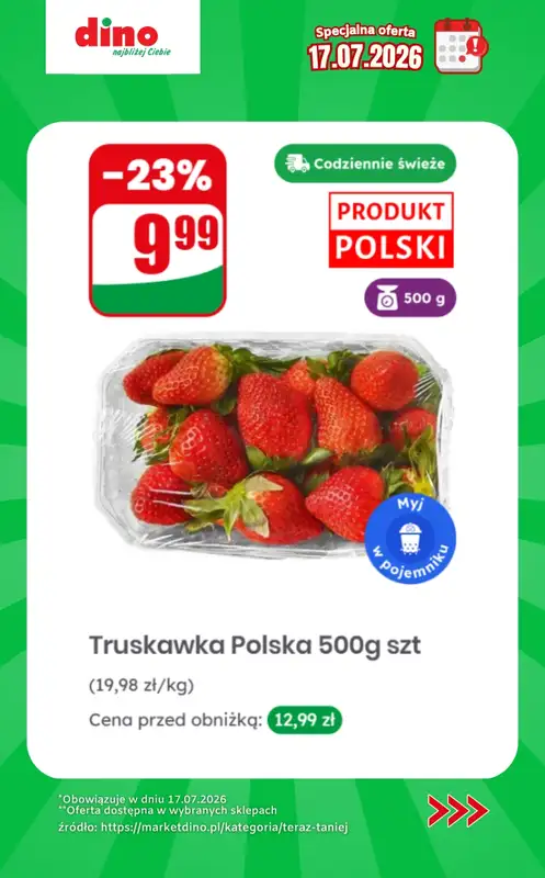 Dino - gazetka promocyjna Specjalna oferta na 17.07.2026 - promocje spoza gazetki od piątku 17.07 do piątku 17.07 - strona 2