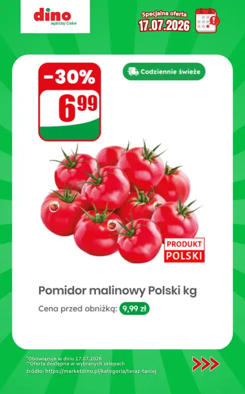 Dino - gazetka promocyjna Specjalna oferta na 17.07.2026 - promocje spoza gazetki od piątku 17.07 do piątku 17.07 - strona 4