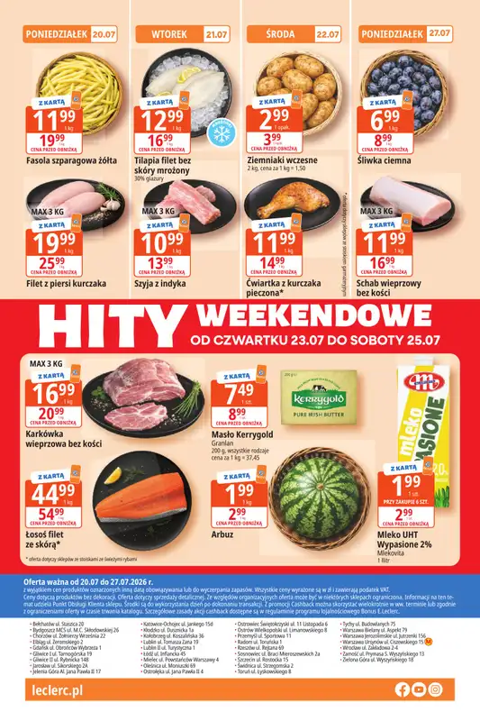 Leclerc - gazetka promocyjna Oferta E.Leclerc I Tanio to tu! od poniedziałku 20.07 do poniedziałku 27.07 - strona 16