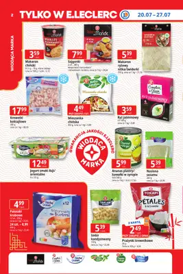 Leclerc - gazetka promocyjna Oferta E.Leclerc I Tanio to tu! od poniedziałku 20.07 do poniedziałku 27.07 - strona 2