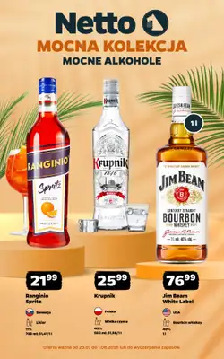 Netto - gazetka promocyjna Mocna Kolekcja - Mocne Alkohole  do soboty 01.08