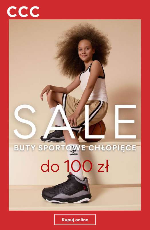 CCC - gazetka promocyjna SALE - Buty sportowe chłopięce od soboty 18.07 
