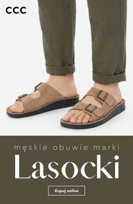 CCC - gazetka promocyjna Męskie obuwie marki LASOCKI od niedzieli 19.07 