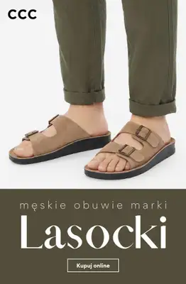 CCC - gazetka promocyjna Męskie obuwie marki LASOCKI od niedzieli 19.07 