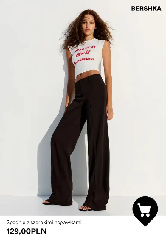 Bershka - gazetka promocyjna Szerokie spodnie damskie od 89,90 PLN od piątku 17.07  - strona 5