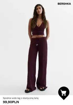 Bershka - gazetka promocyjna Szerokie spodnie damskie od 89,90 PLN od piątku 17.07  - strona 6