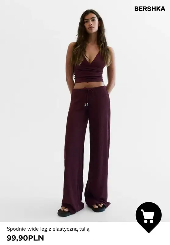 Bershka - gazetka promocyjna Szerokie spodnie damskie od 89,90 PLN od piątku 17.07  - strona 6