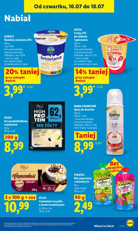 Lidl - gazetka promocyjna Oferta od czwartku od czwartku 16.07 do soboty 18.07 - strona 67