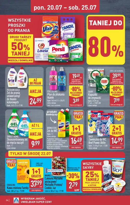 Aldi - gazetka promocyjna Pełny katalog! od poniedziałku 20.07 do soboty 25.07 - strona 24