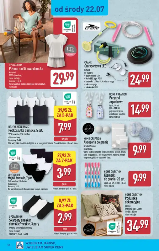 Aldi - gazetka promocyjna Pełny katalog! od poniedziałku 20.07 do soboty 25.07 - strona 30