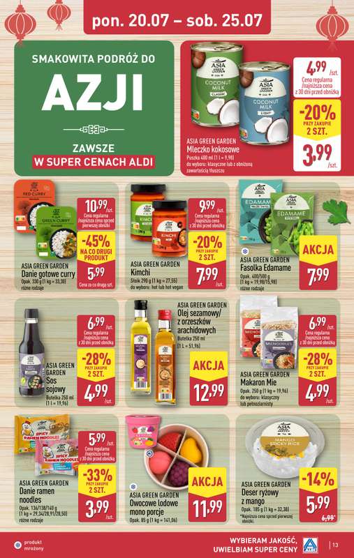 Aldi - gazetka promocyjna Pełny katalog! od poniedziałku 20.07 do soboty 25.07 - strona 13