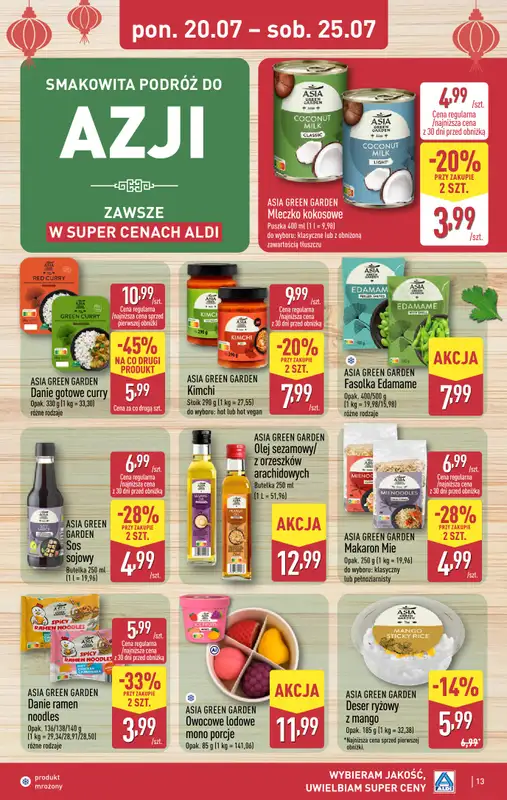 Aldi - gazetka promocyjna Pełny katalog! od poniedziałku 20.07 do soboty 25.07 - strona 13
