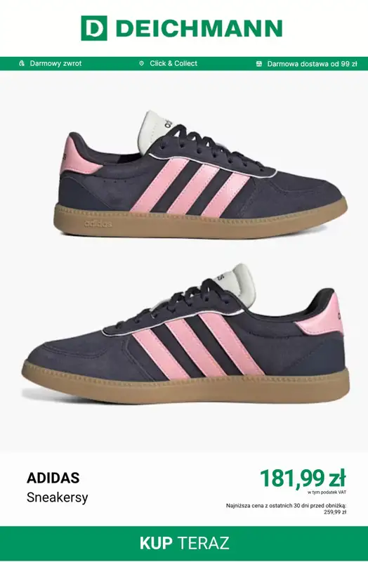 Deichmann - gazetka promocyjna Sneakersy court damskie od niedzieli 19.07  - strona 2