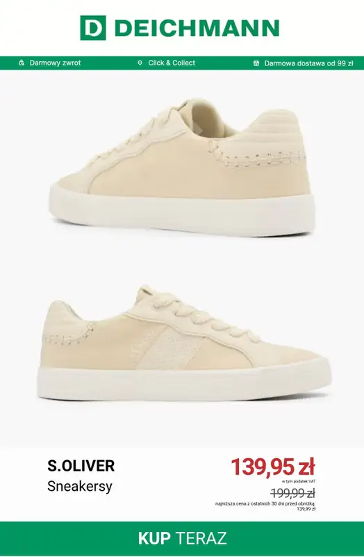 Deichmann - gazetka promocyjna Sneakersy court damskie od niedzieli 19.07  - strona 11