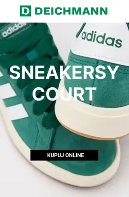 Deichmann - gazetka promocyjna Sneakersy court damskie od niedzieli 19.07 