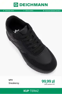 Deichmann - gazetka promocyjna Sneakersy court damskie od niedzieli 19.07  - strona 6