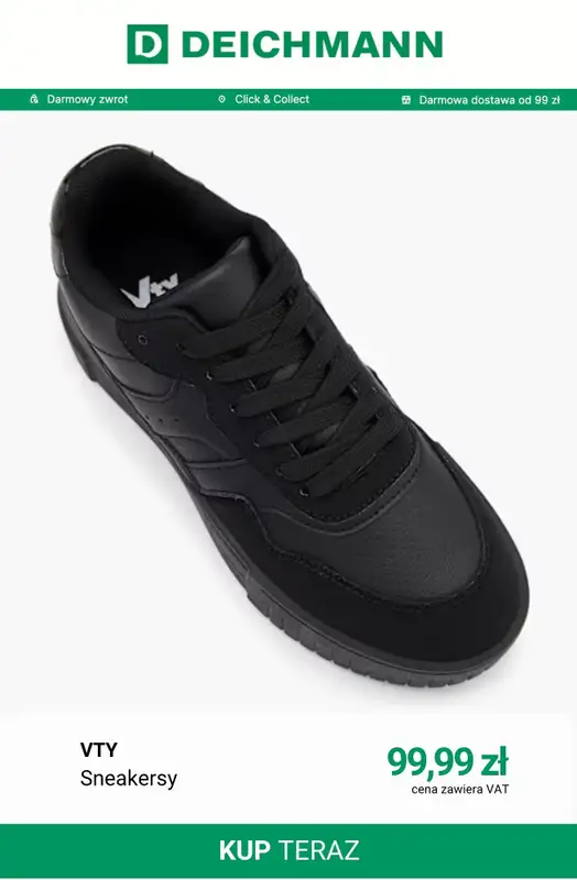 Deichmann - gazetka promocyjna Sneakersy court damskie od niedzieli 19.07  - strona 6