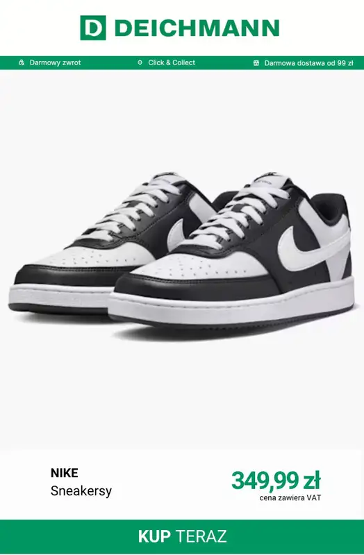 Deichmann - gazetka promocyjna Sneakersy court damskie od niedzieli 19.07  - strona 5