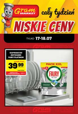 Gram Market - gazetka promocyjna Cały tydzień niskie ceny od piątku 17.07 do środy 22.07