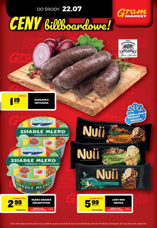 Gram Market - gazetka promocyjna Cały tydzień niskie ceny od piątku 17.07 do środy 22.07 - strona 3