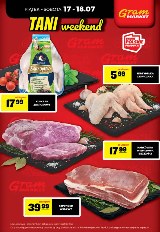 Gram Market - gazetka promocyjna Cały tydzień niskie ceny od piątku 17.07 do środy 22.07 - strona 2
