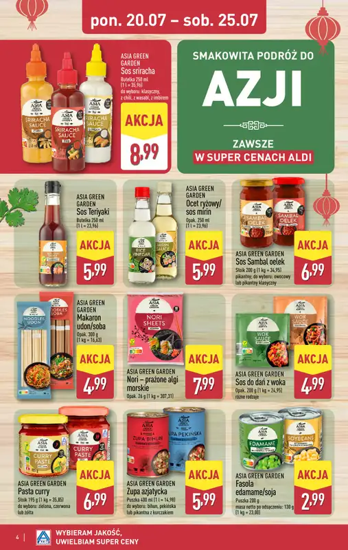 Aldi - gazetka promocyjna Podróż do Azji w super cenach Aldi! od poniedziałku 20.07 do soboty 25.07 - strona 4