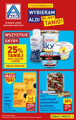 Aldi - gazetka promocyjna Najlepsze oferty na środę w Aldi! od środy 22.07 do środy 22.07