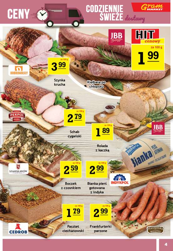 Gram Market - gazetka promocyjna Gazetka od środy 22.07 do wtorku 28.07 - strona 4
