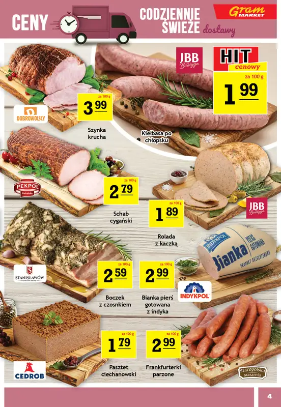 Gram Market - gazetka promocyjna Gazetka od środy 22.07 do wtorku 28.07 - strona 4