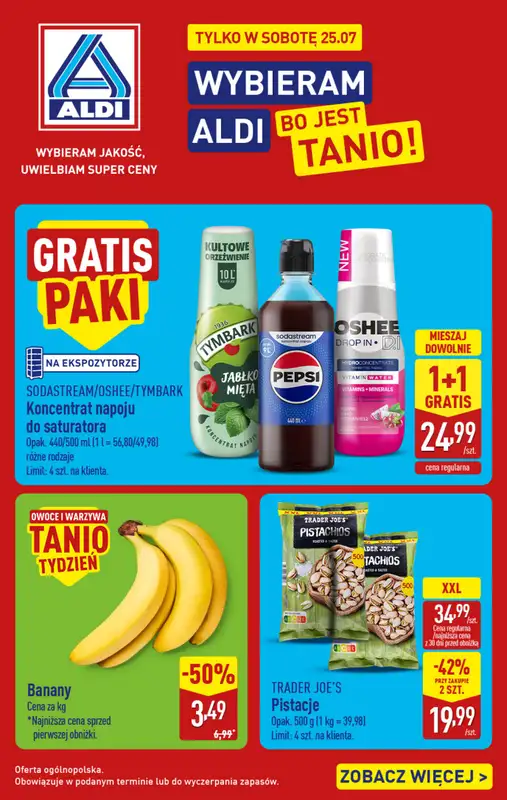 Aldi - gazetka promocyjna Najlepsze oferty na sobotę w Aldi!  
