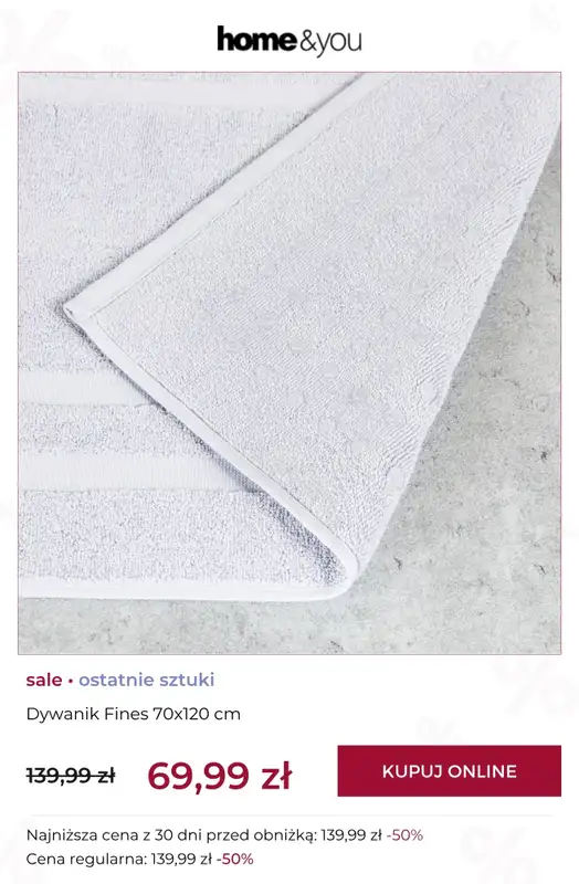 home&you - gazetka promocyjna SALE: ostatnie sztuki od piątku 17.07 do niedzieli 26.07 - strona 4