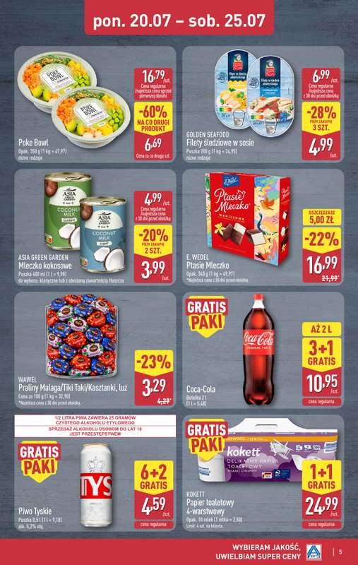 Aldi - gazetka promocyjna Weekend super cen w Aldi! od czwartku 23.07 do soboty 25.07 - strona 5