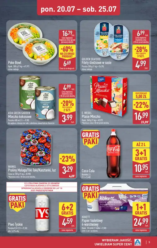 Aldi - gazetka promocyjna Weekend super cen w Aldi! od czwartku 23.07 do soboty 25.07 - strona 5