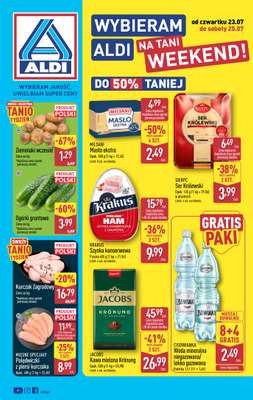 Aldi - gazetka promocyjna Weekend super cen w Aldi! od czwartku 23.07 do soboty 25.07