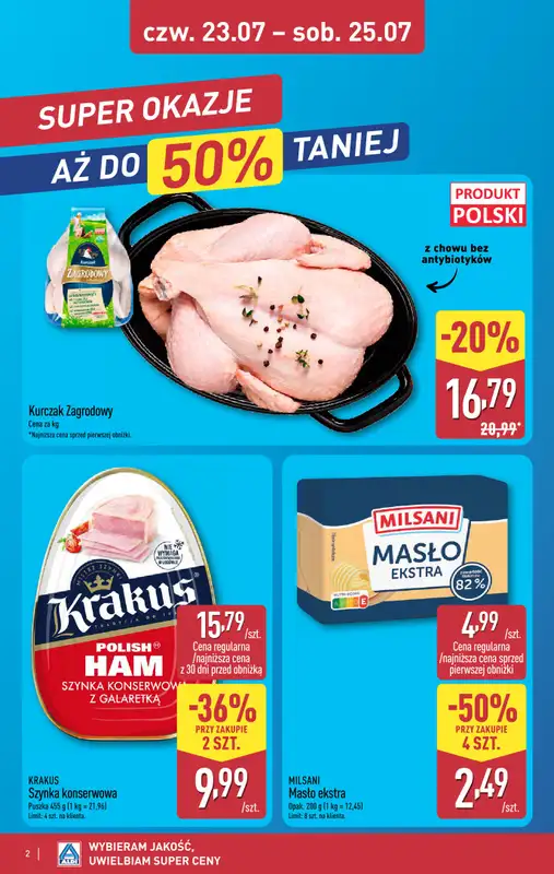 Aldi - gazetka promocyjna Weekend super cen w Aldi! od czwartku 23.07 do soboty 25.07 - strona 2