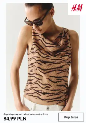 H&M - gazetka promocyjna TOPY damskie od soboty 18.07  - strona 7