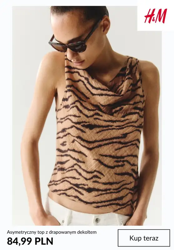 H&M - gazetka promocyjna TOPY damskie od soboty 18.07  - strona 7