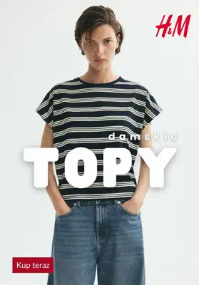 H&M - gazetka promocyjna TOPY damskie od soboty 18.07 