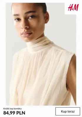 H&M - gazetka promocyjna TOPY damskie od soboty 18.07  - strona 9