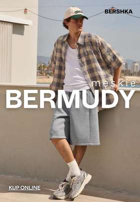 Bershka - gazetka promocyjna Bermudy męskie od 69,90 PLN od soboty 18.07 