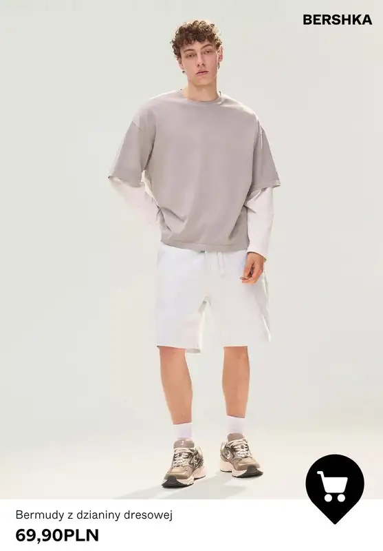 Bershka - gazetka promocyjna Bermudy męskie od 69,90 PLN od soboty 18.07  - strona 2