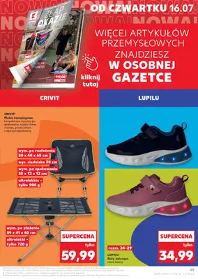 Kaufland - gazetka promocyjna Gazetka Tygodnia od czwartku 16.07 do środy 22.07 - strona 69